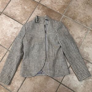 The Limited Scandal Collection 2014 Tweed Hourglass 3/4 Zip Jacket Size S